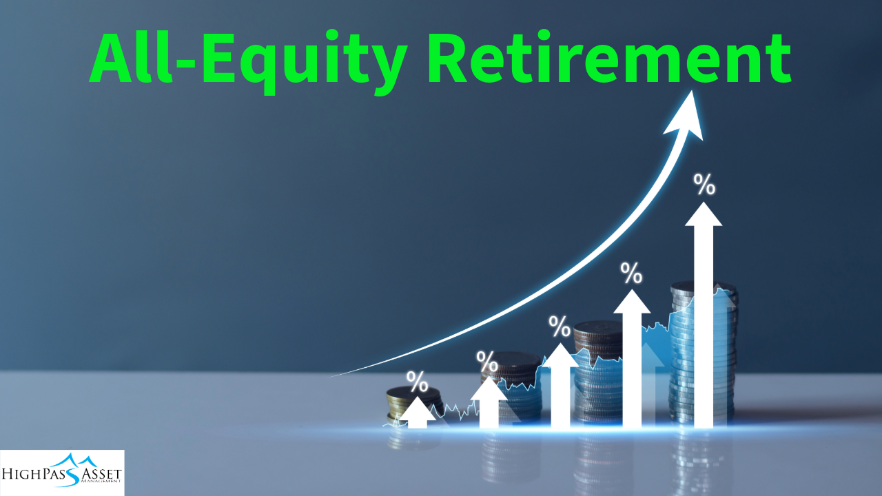 All-equity retirement portfolio graph